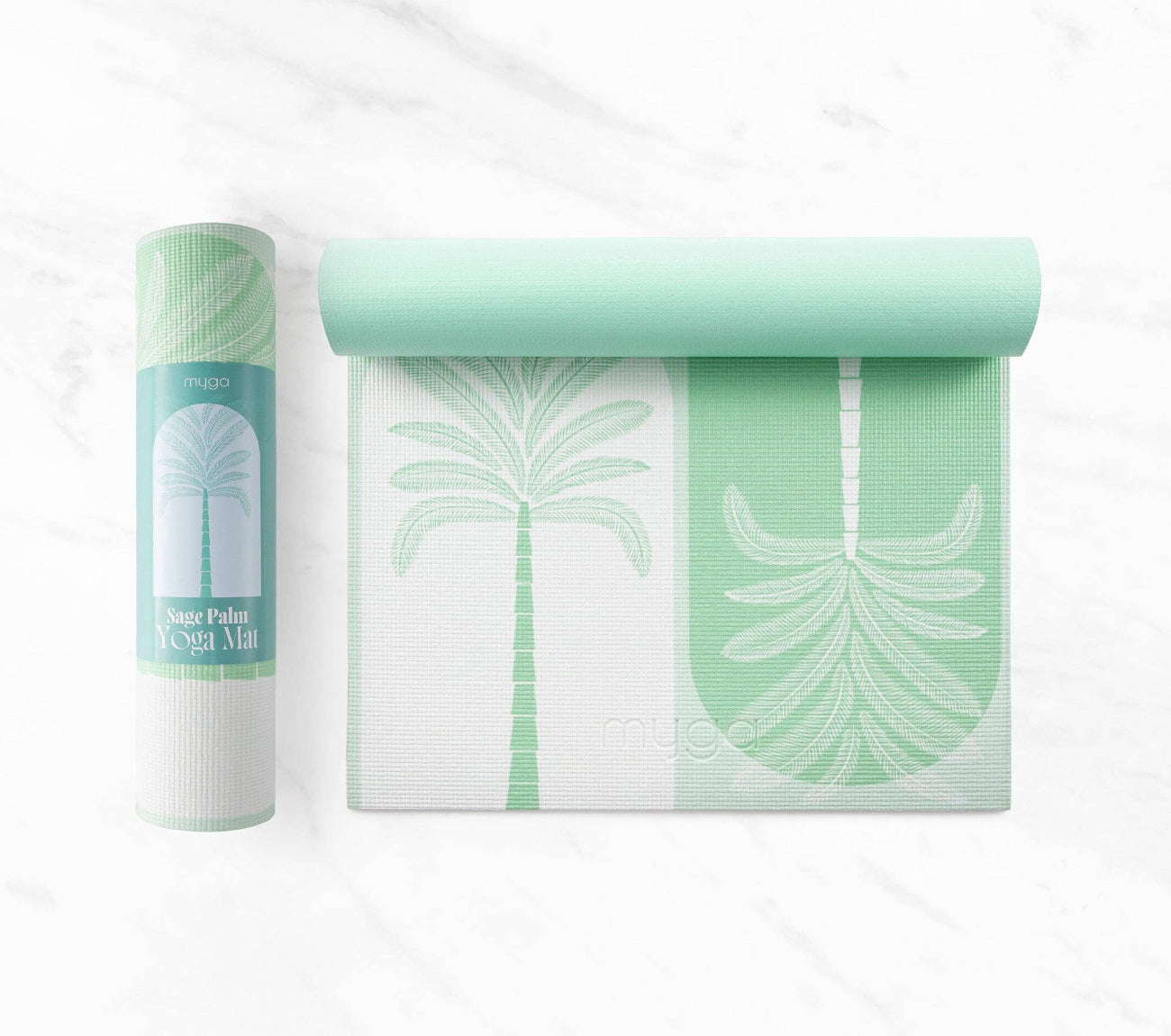 Yoga- & pilatesmatte - Myga, print
