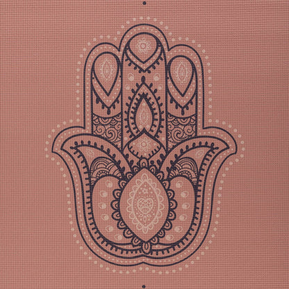 Yoga- & pilatesmatte - Bodhi Yoga, Hamsa Hand, Rose tan