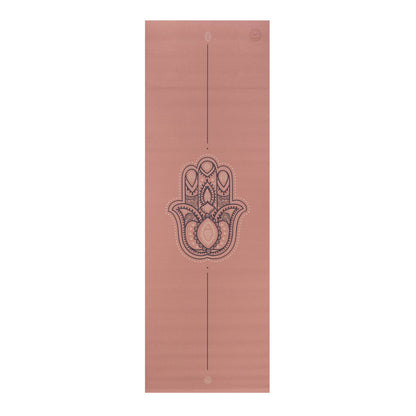 Yoga- & pilatesmatte - Bodhi Yoga, Hamsa Hand, Rose tan
