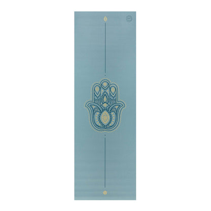 Yoga- & pilatesmatte - Bodhi Yoga, Hamsa Hand, Light blue